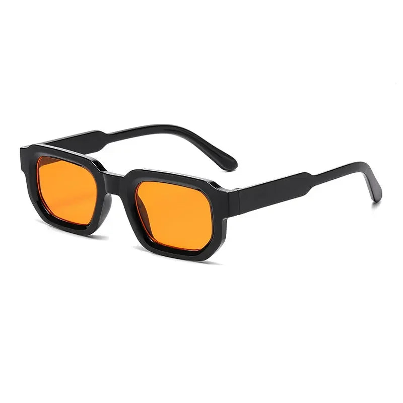 New Men Vintage Rectangle Frame Sunglasses Fashion Retro Sun Glasses Luxury Brand Design Glasses UV400 Eyewear Women Goggles